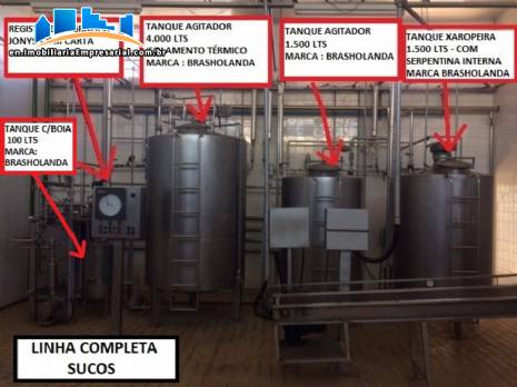 Complete line for production pasteurization and juice filling